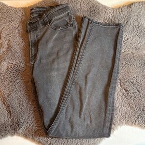 American Eagle Washed Black Mom Jeans